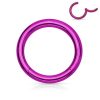 Purple Surgical Steel Clip-in Segment Ring Piercing